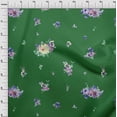thumbnail image 4 of oneOone Rayon Green Fabric Florals Dress Material Fabric Print Fabric By The Yard 56 Inch Wide, 4 of 6