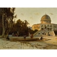 thumbnail image 3 of Hermann David Salomon Corrodi 14x11 Black Modern Framed Museum Art Print Titled - The Dome of the Rock, Jerusalem, 3 of 5