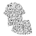 thumbnail image 1 of MIASHUI Kids Hand Painted Pajama Set DIY Sketching Sleepwear for Girls Comfortable Nightwear Crafty Bathrobe Set, 1 of 4