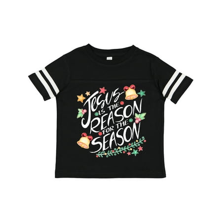 

Inktastic Jesus is the Reason for the Season Christmas Bells and Stars Gift Toddler Boy or Toddler Girl T-Shirt