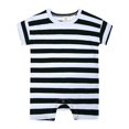 thumbnail image 4 of Ropa de verano para bebé de estilo europeo y americano, peleles cortos estampados Unisex de 0 a 2 años, mono para niña recién nacida, niño infantil de una pieza, 4 of 6