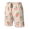 thumbnail image 4 of Logiee Strawberries Print Mens Swim Trunks Quick Dry Board Shorts,Breathable Hawaii Beach Shorts Swimwear Bathing Suits-XX-Large, 4 of 6