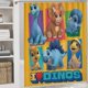 thumbnail image 5 of Rancho Dino-theme 4-Piece Shower Curtain Set with Rugs, Waterproof Bathroom Decor Set Includes Bath Mat, U-Shaped Rug, Toilet Lid Cover and Curtain with Hooks, 5 of 6