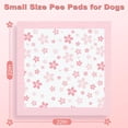 thumbnail image 3 of Puppy Pads 22"x 22" with Leak-Proof Quick-Dry Design Pee Pads for Dogs Potty Training, 6-Layer Standard Absorbency Dog Pee Pads Regular Size, Pink Cherry Blossom Pattern (50 Counts), 3 of 4