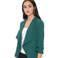 thumbnail image 4 of Women's 3/4 Sleeve Open Front Casual Cardigan Blazer Jacket, 4 of 5