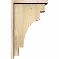 thumbnail image 3 of 8"W x 14"D x 22"H Mediterranean Rough Sawn Corbel w/Backplate, Douglas Fir, 3 of 9