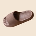 thumbnail image 5 of Slippers for Women Men's Plain Casual Versatile Thick-Soled Home Indoor Eva Odor Non Stylish Spring/Summer Home Bathroom Wear Sandals,Coffee,44, 5 of 6