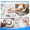 thumbnail image 3 of Giantjellies Kitchen Sink Strainer, Stainless Steel Sink Drain Strainer, Dishwasher Safe, Pack of 4 4.5",3.5",2.95",0.7", 3 of 7