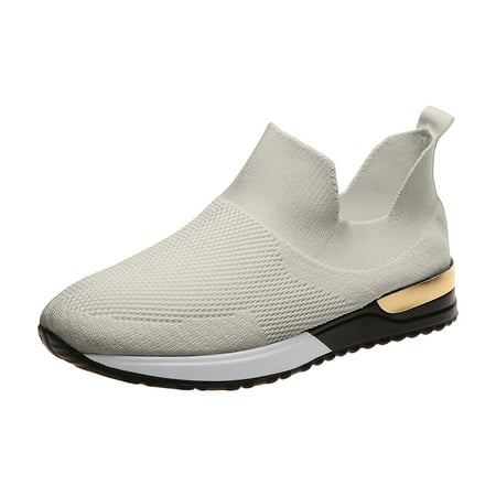 

Stamzod Womens Summer Sandals Stretch Cloth Comfortable And Breathable Lightweight Soft Casual Sports Shoes Clearance Beige 38