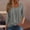 Grey, variant on Holzkary 3/4 Sleeve Tops for Women Pleated Square Neck Blouses Dressy Casual Fall Tunic Tops Basic Trendy Clothes Square Neck for Ladies Pleated Loose and Flowing Three Quarter Sleeve Top Black S