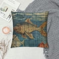 thumbnail image 2 of Chilfamy Throw Pillow Covers Bird and Fish in The Two World Forever Cushion Pillow Case Home Decor Pillowcase  White, 2 of 5
