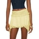 thumbnail image 1 of Falda mini de encaje con cintura baja para mujer, con volantes, plisada y fluida - Poliéster, S-L, 1 of 3