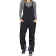 thumbnail image 2 of IDALL Ski Pants Women Cargo Pants Women's Insulated Ski Bib Overalls Winter Snowboarding Pants Sleeveless Ski Adjustable Strap Jumpsuit Snow Bibs Winter Pants Black S, 2 of 8