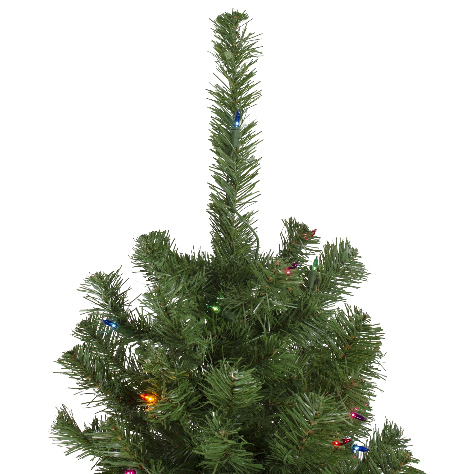 Northlight 6' Pre-Lit Alberta Pine Slim Artificial Christmas Tree - Multi Lights