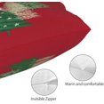 thumbnail image 6 of Red Christmas Pillow Covers 12x20 Inch Set of 2, Christmas Tree Gold Star Decorative Throw Pillows Winter Pillow Case Holiday Christmas Decor Lumbar Cushion Cover for Home Sofa Couch, 6 of 6