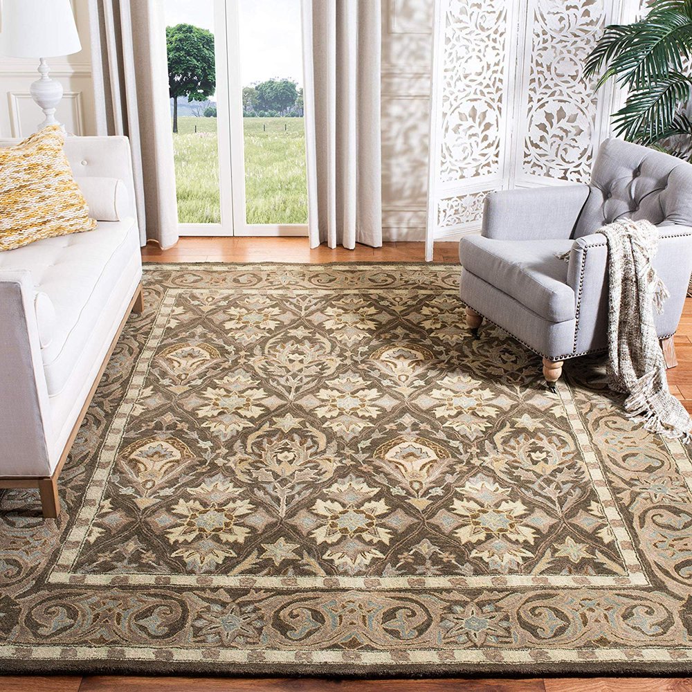 Safavieh Anatolia Collection AN587C Handmade Traditional Oriental Brown