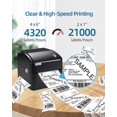 thumbnail image 3 of Shipping Label Printer, VRETTI Thermal Label Printer for Shipping Packages & Small Business, 4x6 Label Printer Compatible with Windows & Mac System, L, 3 of 9
