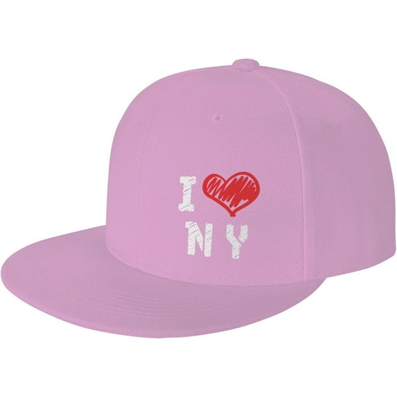 I Love New York Trucker Hat Men Baseball Cap Women Dad Hat Sun Hat Adjustable Ponytail Hat Black