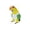 E, variant on SHURUIMA Cute Sun Conure Parrot Embroidery Patches 1.18x1.57 Inch Polyester Iron On Bird Applique Stickers For Hats Pillow Clothes Jeans DIY Craft Decoration