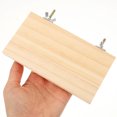 thumbnail image 3 of 2Pcs Rectangular Parrot Platforms Wooden Bird Platforms Interesting Bird Stands Parakeet Platform, 3 of 9