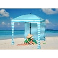 thumbnail image 2 of Beach Canopy Cabana with One Side Detachable Cover Large Space 6x6 ft Waterproof and UPF UV 50+, 2 of 12