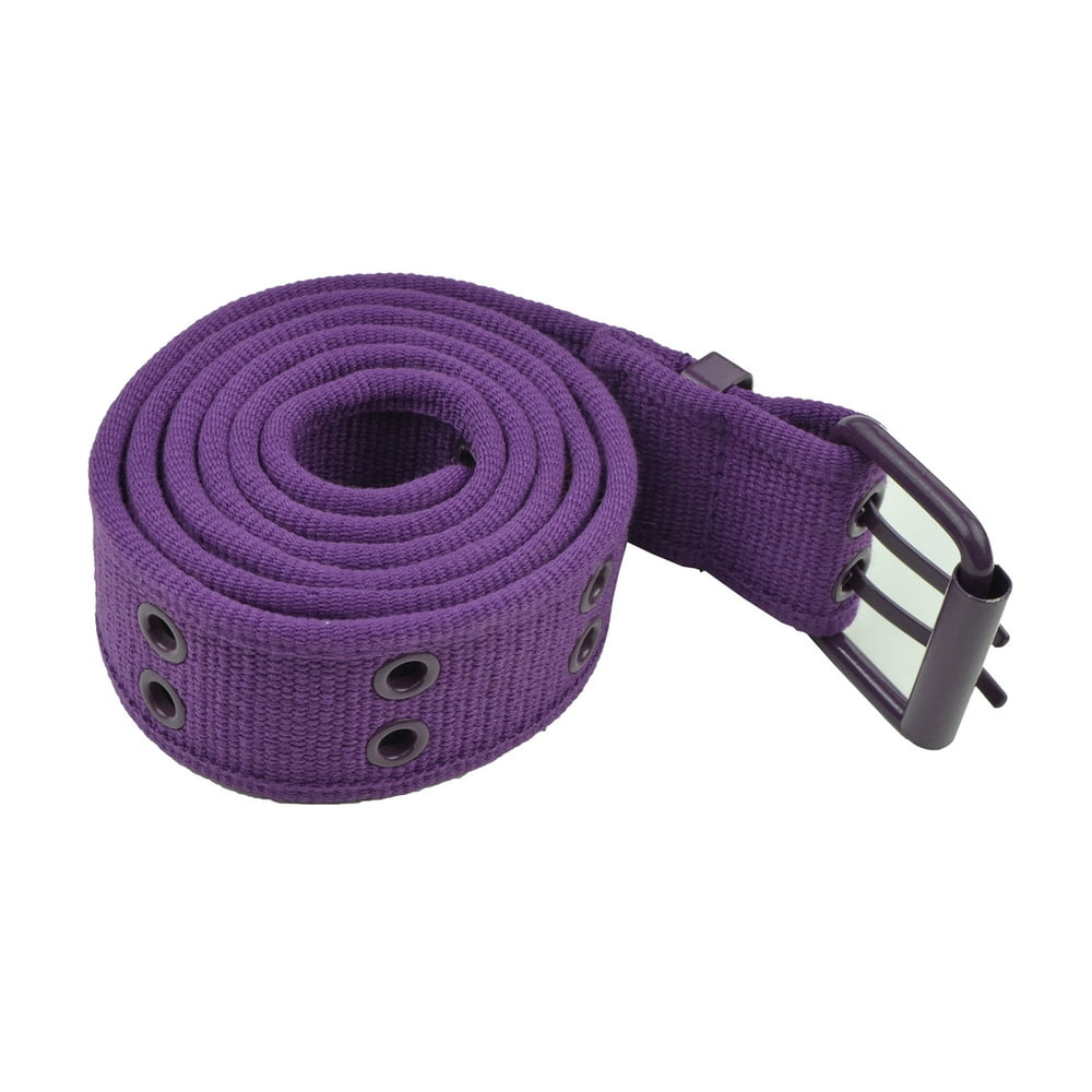 Belle Donne Grommet Belt for Women & Men Double Hole Grommets Canvas  Belts Military