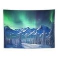 thumbnail image 5 of ONETECH Winter Snow Mountain Tapestry Wall Hanging 40x30 Inch Forest Snowy Scene Tapestry Starry Sky Aurora Natural Scenery Home Decor Tapestries for Bedroom Living Room Dorm GTXPCD629, 5 of 7