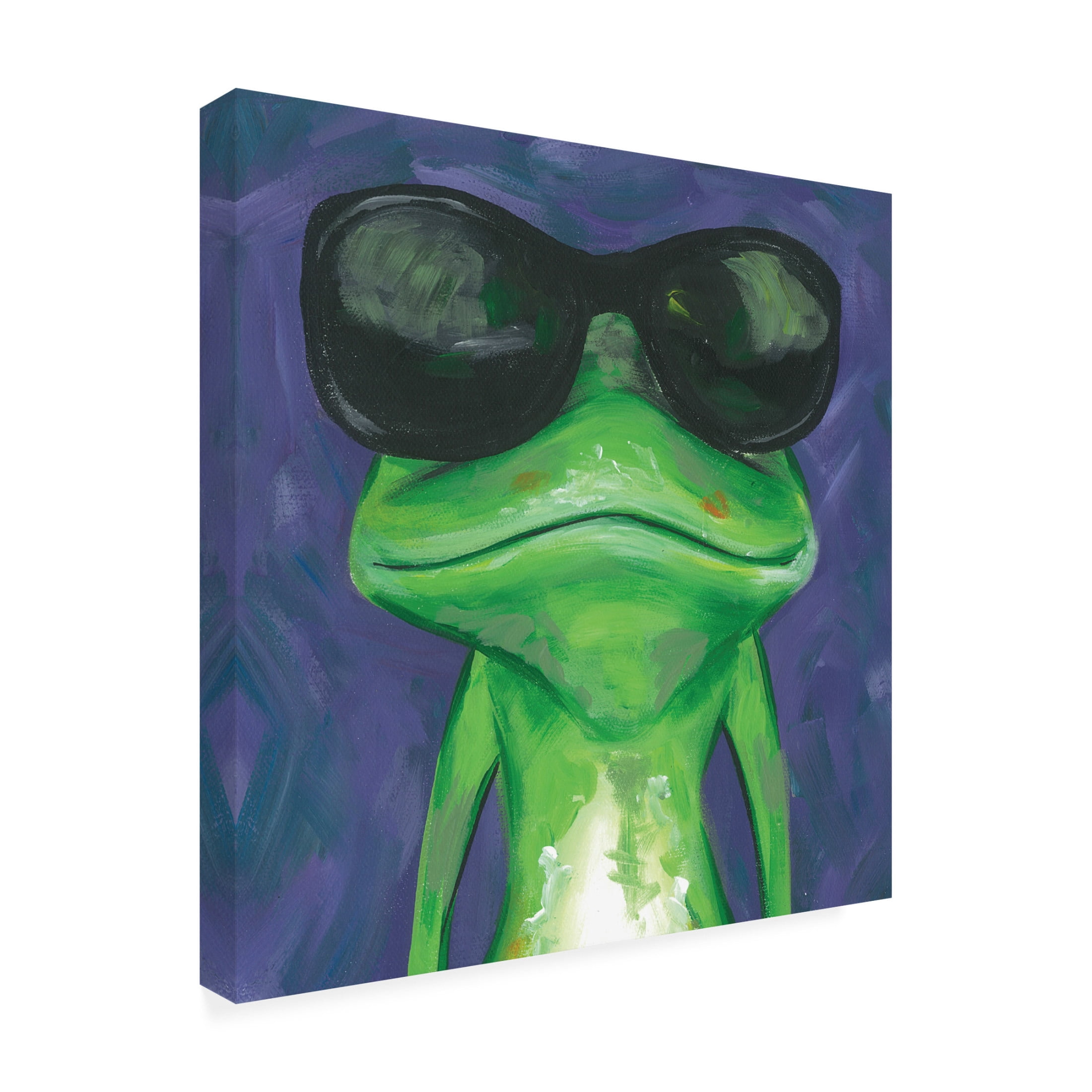 Canvas Wall Art - Jennifer Rutledge 'Dapper Animal II' Wall Art for Living Room, Bedroom, or Office Décor by Trademark Fine Art - 18 x 18 Inches