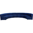 thumbnail image 1 of Meridian Furniture Limitless Navy Velvet Modular 8 Piece Sectional, 1 of 7
