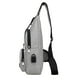 thumbnail image 4 of Bolso de hombro para hombre perfecl Oxford con puerto USB gris 33x16x8cm, 4 of 8