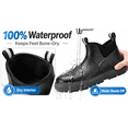 thumbnail image 4 of YUCHANG Men's Rain Boots,Deck Boots for Men,Outdoor Rubber Fishing Garden Waterproof Ankle Rain Boots with High Traction(Black,10.5), 4 of 8