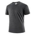 thumbnail image 2 of lcziwo Athletic Shirts for Mens Summer Short Sleeve Tops Vacation Beach Sun Protection Swim T-Shirt Quick Dry Lightweight Tees Black XL, 2 of 4