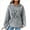 Gray, variant on Wancir Women Oversized Hoodies Casual Basic Waffle Long Sleeve Pullover Top Solid Hooded Sweatshirt with Pocket