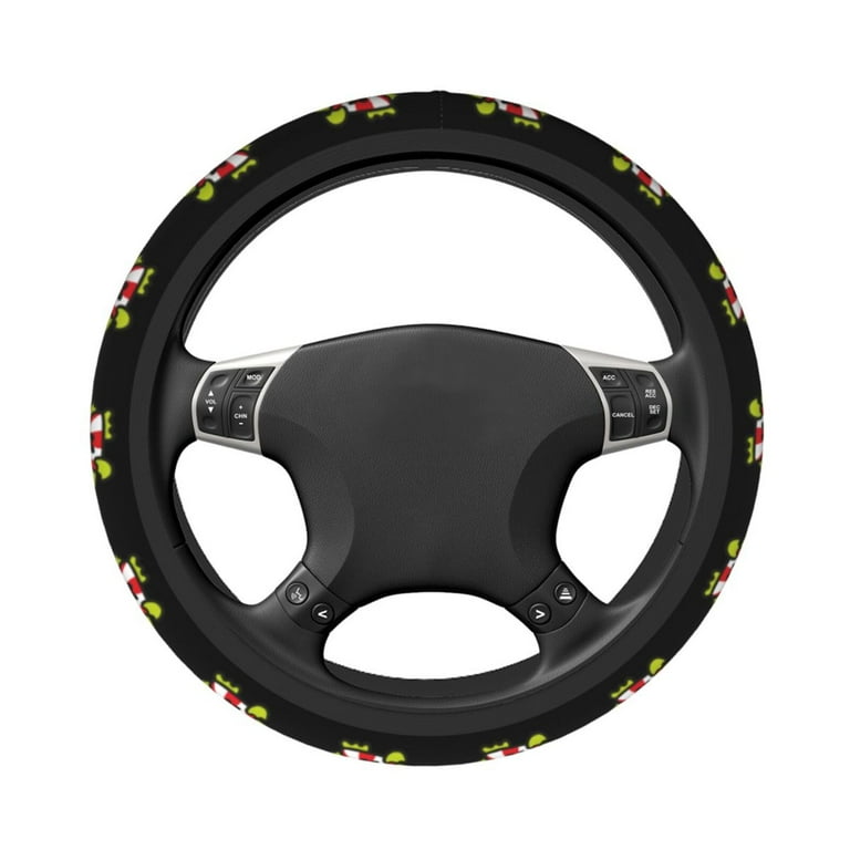 Cute Panda Steering Wheel Cover - Universal 15 Inch Non-Slip Neoprene Cover, Breathable & Stretchy, Fun Car Accessories For Women & Men
