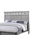 thumbnail image 3 of Bix Queen Size Bed w Upholstered Footboard- Light Gray Wood Grain, 3 of 6