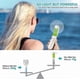 thumbnail image 3 of Mini Portable Handheld Fan, Desk Fan, with USB, Rechargeable, for Home or Travel, 2 Speeds, Green, 3 of 5