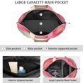 thumbnail image 3 of 22 Inch Oversized Travel Bag Lightweight Canvas Weekender Duffel with Multi Pockets, Aurora Print, 3 of 5
