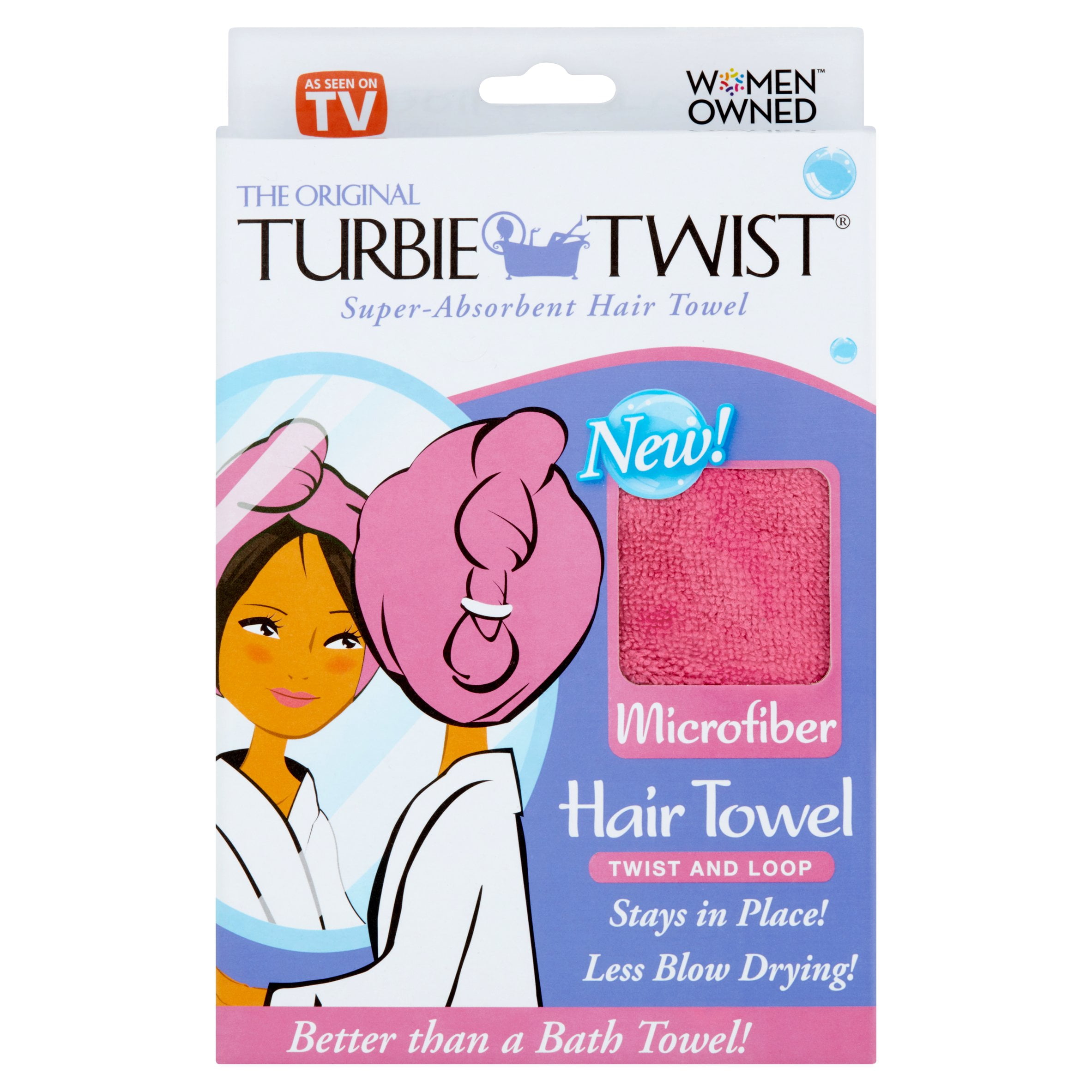 NEW The Original Turbie Twist Super Absorbent Hair Towel ORANGE As Seen On TV 