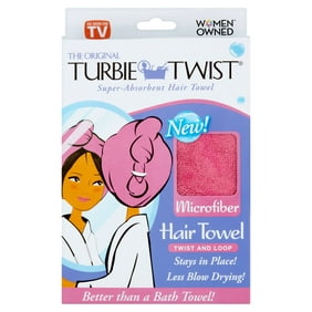 Turbie Twist Kids Microfiber Bath Towels with Lightweight, Pink