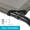 thumbnail image 6 of Hassch Outdoor Elevated Dog Cot, Breathable Raised Pet Bed with Metal Frame and Mesh Cover, 50x31 inch, Gray, 6 of 10