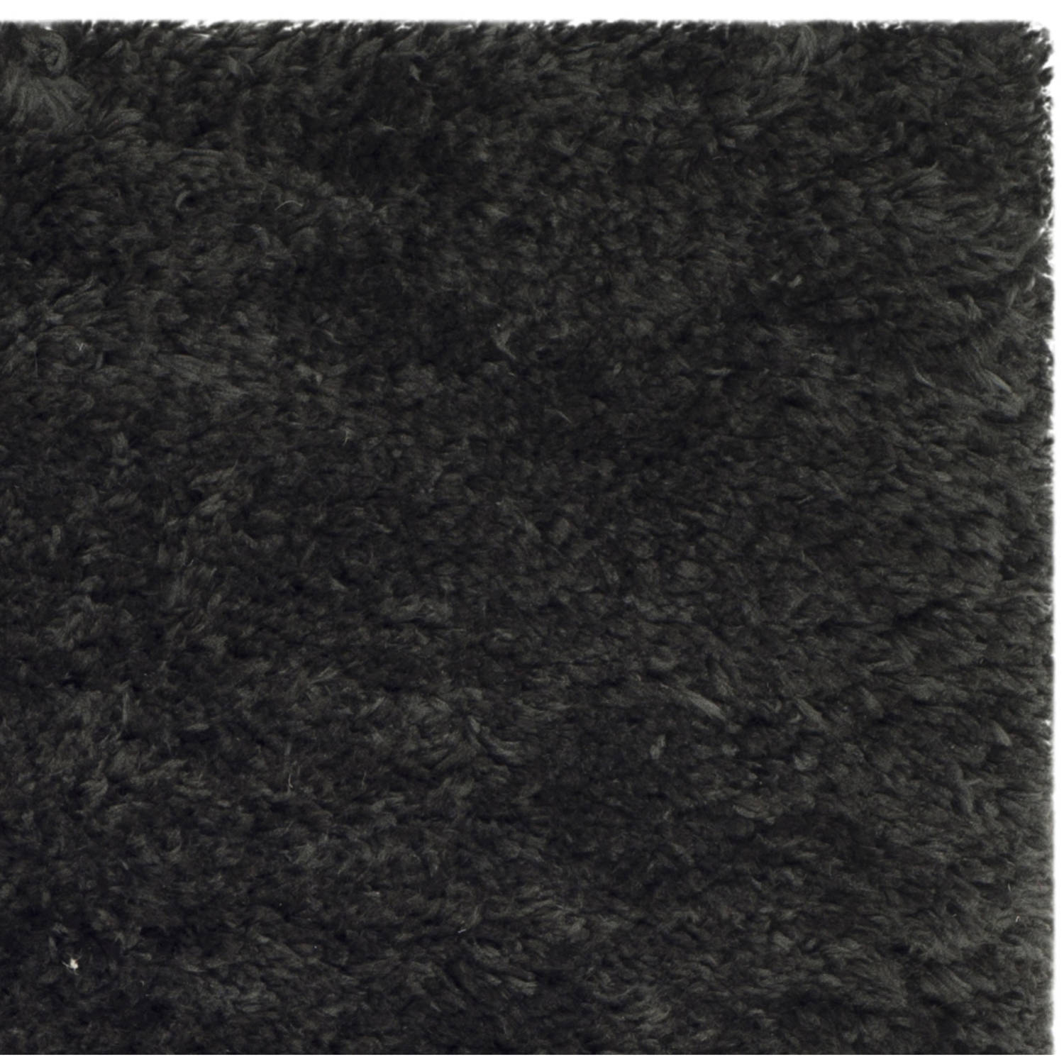 SAFAVIEH Sybella Solid Plush Polyester Sheep Shag Area Rug, Charcoal, 2'6" x 4'