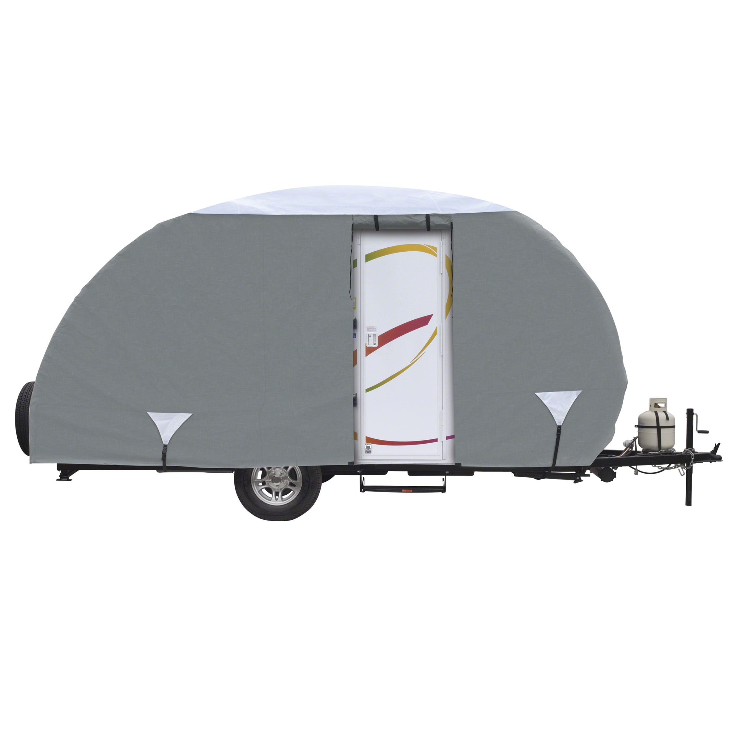 Classic Accessories OverDrive PolyPRO 3 Deluxe R-Pod Travel Trailer Cover, Fits up to 13' 7" Long - Trailer Body Only