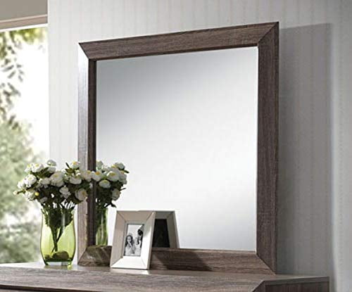 ACME Furniture 26024 Lyndon Mirror, Weathered Gray Grain