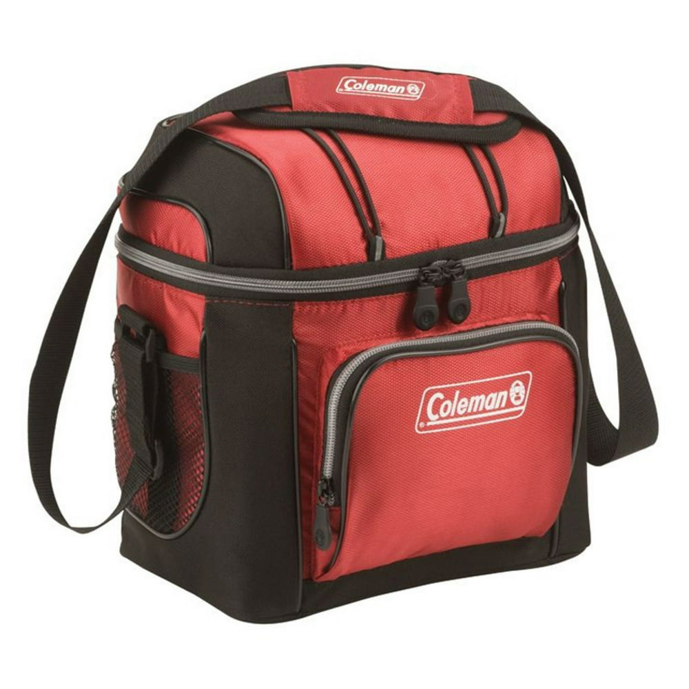 Coleman 9 Can Soft Sided Cooler Red - Walmart.com - Walmart.com