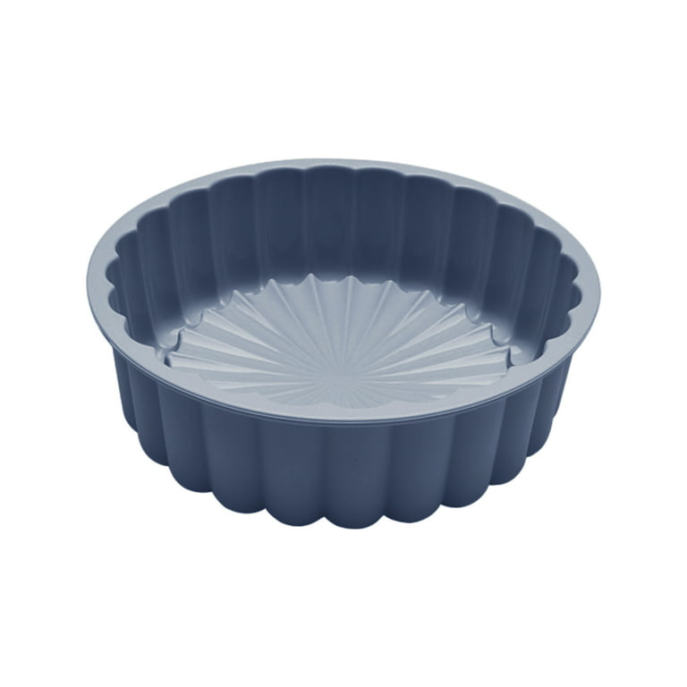 Silicone Cake Pan 10in Air Fryers Oven Baking Tray Round Silicone Cakes Pan  Sponge Flan Mold Shortcake Baking Pan Silicone Molds
