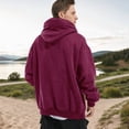 thumbnail image 3 of HISITOSA Sudadera con Capucha de Forro Polar de Manga Larga para Hombre, Ligera, de Uso Tecnológico, Suéter de Algodón Suave, Unisex, Casual, 3 of 7
