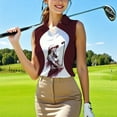 thumbnail image 5 of HOMYGIFTS Custom Face Women's Sleeveless Golf Polo – Golf & Wine Design for Ladies, 5 of 16