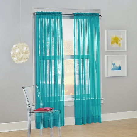 - No. 918 Calypso Sheer Voile Rod Pocket Curtain Panel