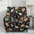 thumbnail image 2 of Renewold Snowman Gingerbread Man Tree Stretch Recliner Couch Cover Heavy Duty Reclining Chair Cover 4 Pieces Lazy Boy Recliner Chair Slipcover Thick Christmas Furniture Protector, 2 of 8