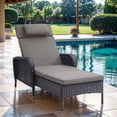 thumbnail image 5 of POCASSY Outdoor Reclining Chaise Lounge Chair with Cushions, 5 of 7